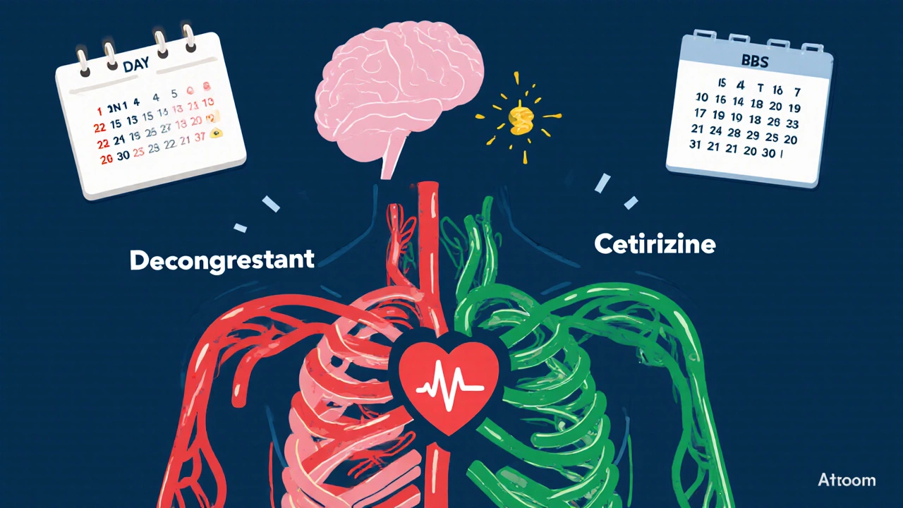 Transparent torso showing constricted vs. open blood vessels, with healthy heart and inflammation reduction.