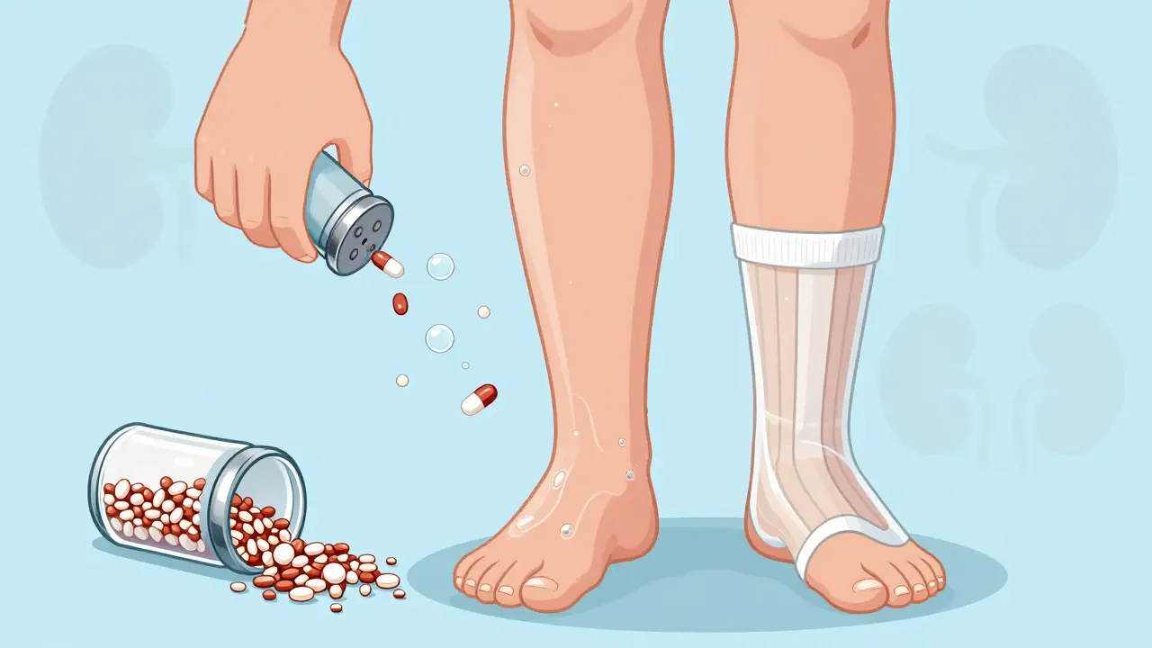 Edema in CKD: How Diuretics, Salt Restriction, and Compression Therapy Work Together