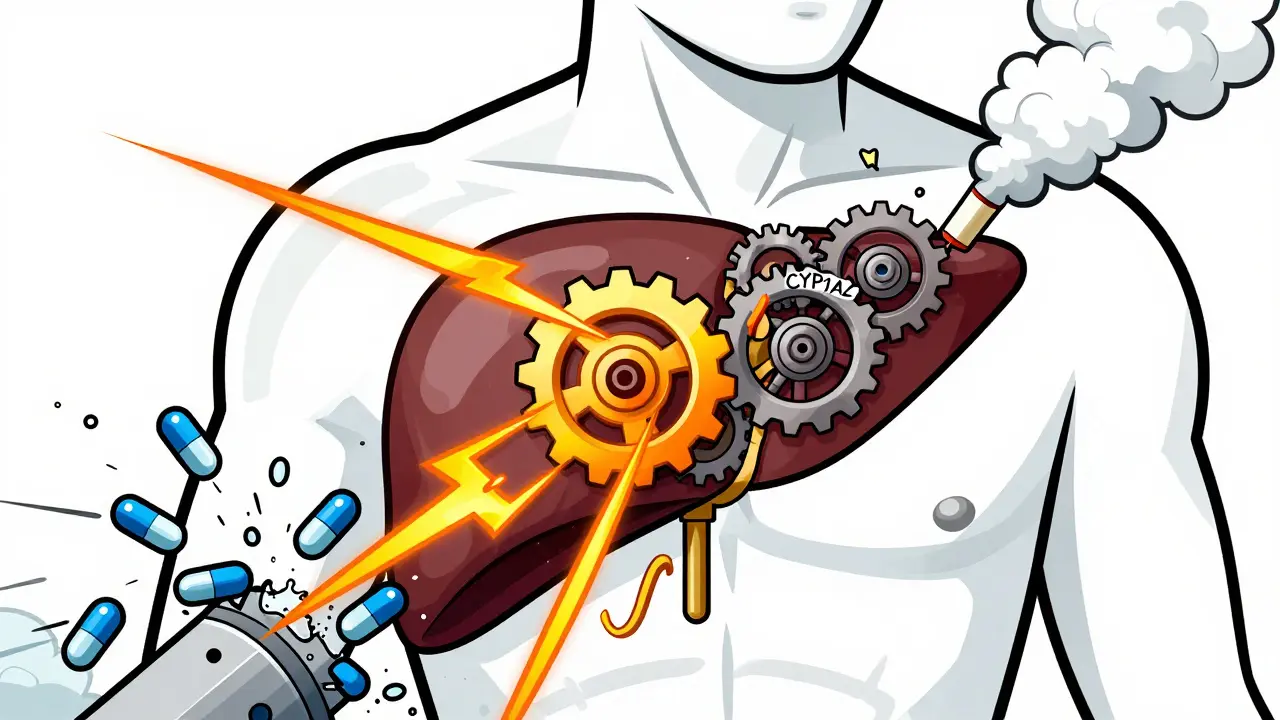 Clozapine and Smoking: How CYP1A2 Induction Changes Dose Needs