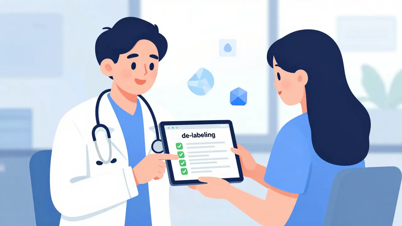 Doctor and patient reviewing accurate allergy records on a tablet