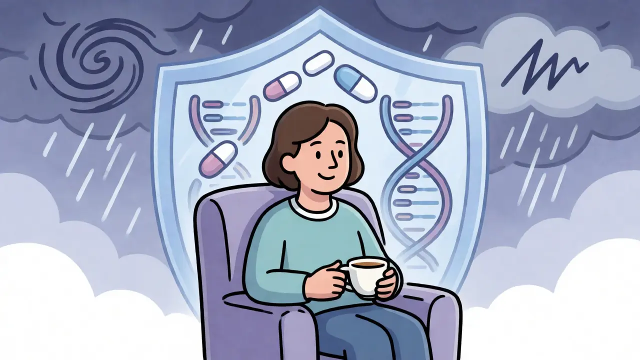 Patient protected by balanced medication management shield